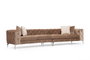 Atelier Del Sofa Como - Sofá de 4 plazas Crema oscuro